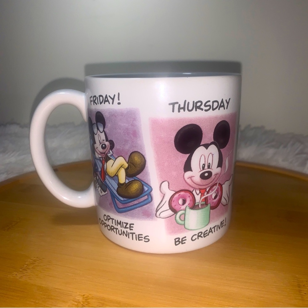 MICKEY MOUSE Monday To Friday Working Coffee Mug Cup